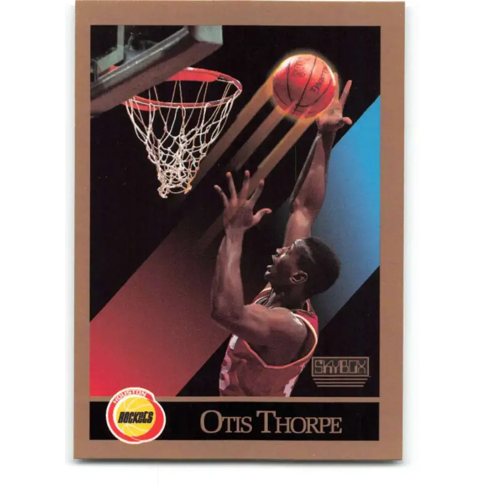 1990-91 SkyBox #112b Otis Thorpe EX Excellent Houston Rockets Basketball Card - Basketball Card Single