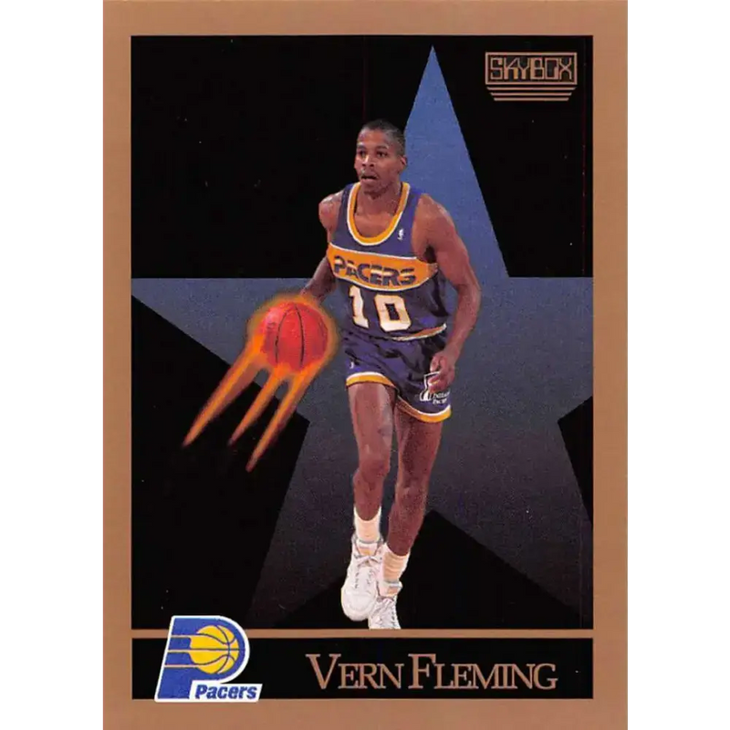 1990-91 SkyBox #114 Vern Fleming EX Excellent Indiana Pacers Basketball Card - Basketball Card Single