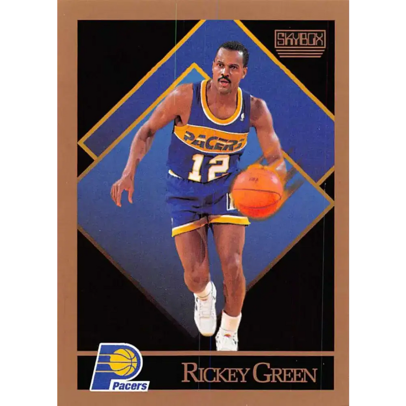 1990-91 SkyBox #115 Rickey Green EX Excellent SP Indiana Pacers Basketball Card - Basketball Card Single
