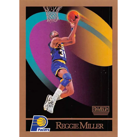 1990-91 SkyBox #117 Reggie Miller EX Excellent Indiana Pacers Basketball Card