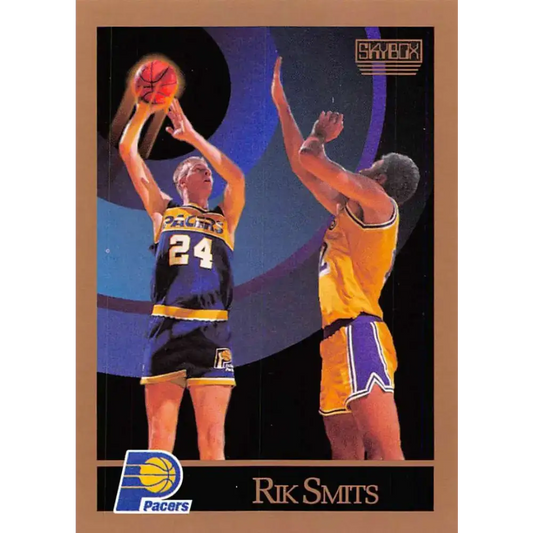 1990-91 SkyBox #122 Rik Smits EX Excellent Indiana Pacers Basketball Card
