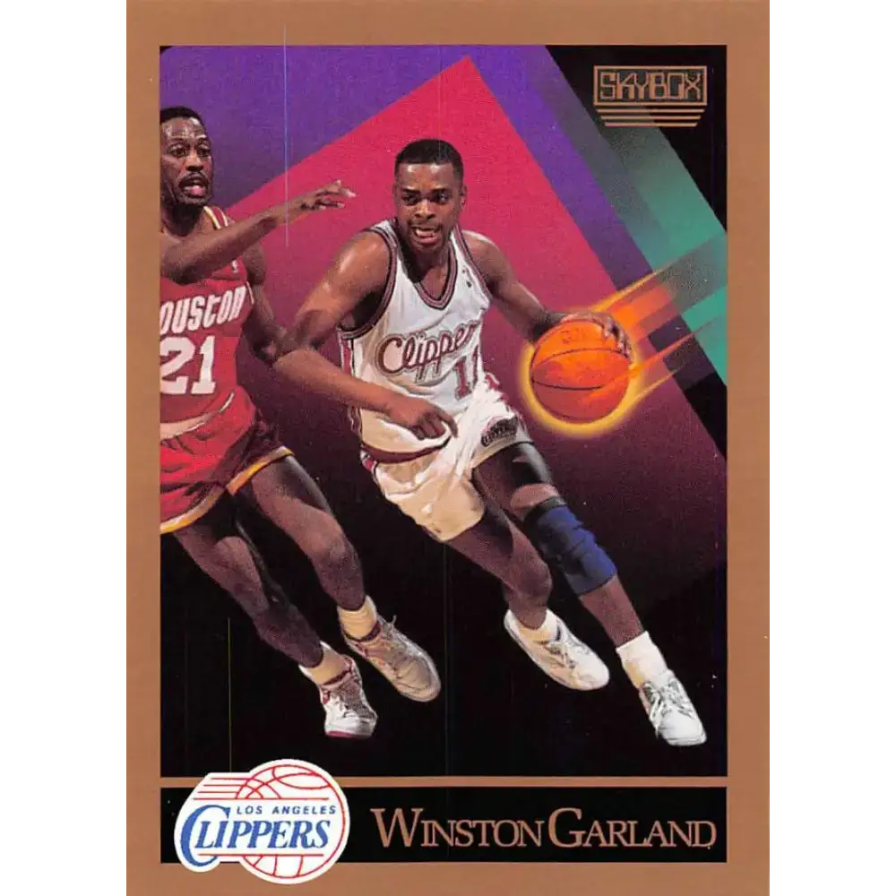1990-91 SkyBox #125 Winston Garland EX Excellent Los Angeles Clippers Basketball Card - Basketball Card Single