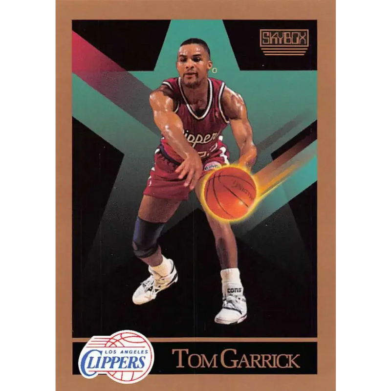 1990-91 SkyBox #126 Tom Garrick EX Excellent Los Angeles Clippers Basketball Card - Basketball Card Single