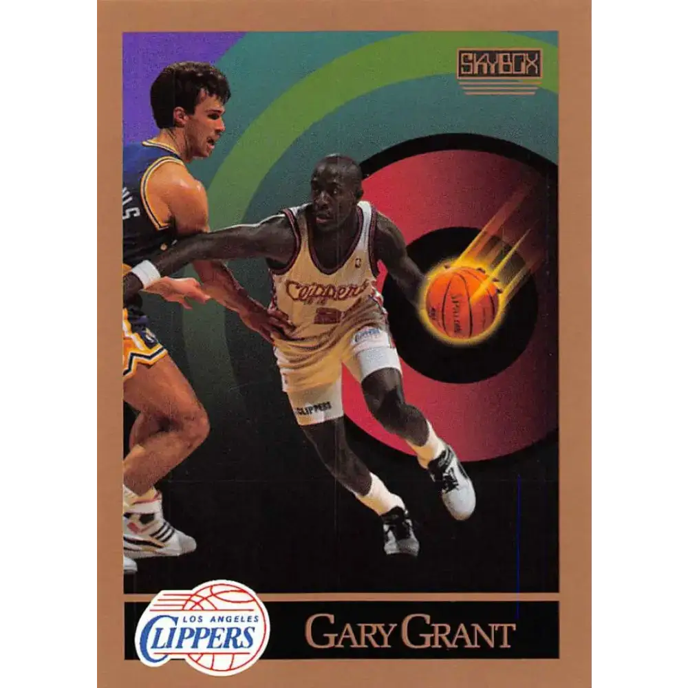 1990-91 SkyBox #127 Gary Grant EX Excellent Los Angeles Clippers Basketball Card - Basketball Card Single