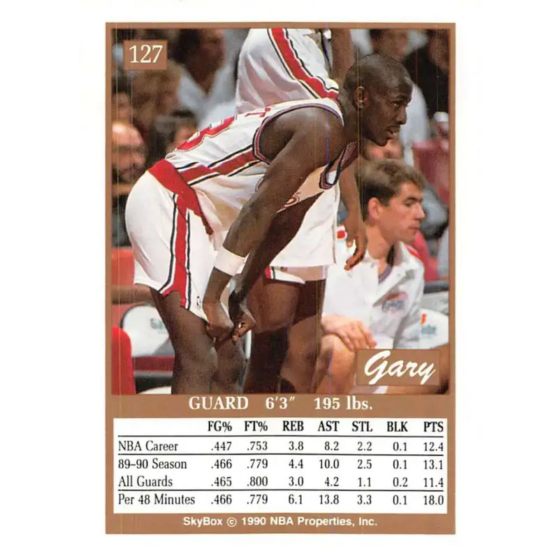 1990-91 SkyBox #127 Gary Grant EX Excellent Los Angeles Clippers Basketball Card - Basketball Card Single
