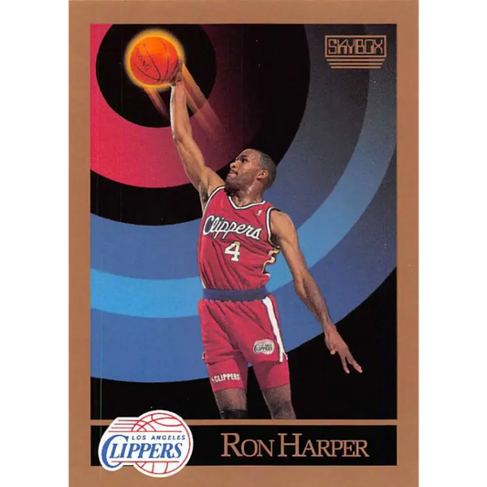 1990-91 SkyBox #128 Ron Harper EX Excellent Los Angeles Clippers Basketball Card