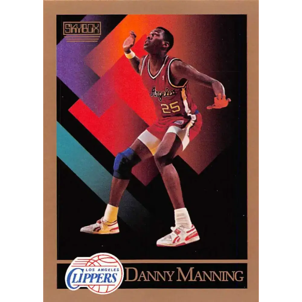 1990-91 SkyBox #129 Danny Manning EX Excellent Los Angeles Clippers Basketball Card - Basketball Card Single