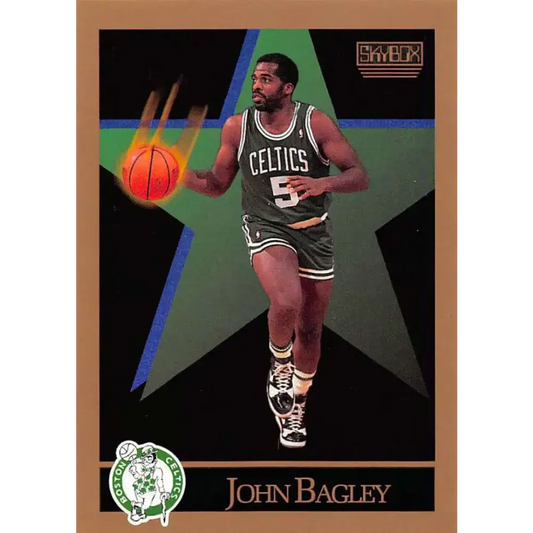 1990-91 SkyBox #13 John Bagley EX Excellent Boston Celtics Basketball Card