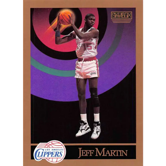 1990-91 SkyBox #130 Jeff Martin EX Excellent Los Angeles Clippers Basketball Card