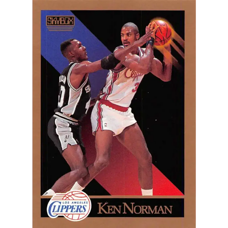 1990-91 SkyBox #131 Ken Norman EX Excellent Los Angeles Clippers Basketball Card - Basketball Card Single