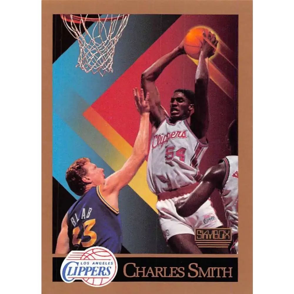 1990-91 SkyBox #132 Charles Smith EX Excellent Los Angeles Clippers Basketball Card - Basketball Card Single