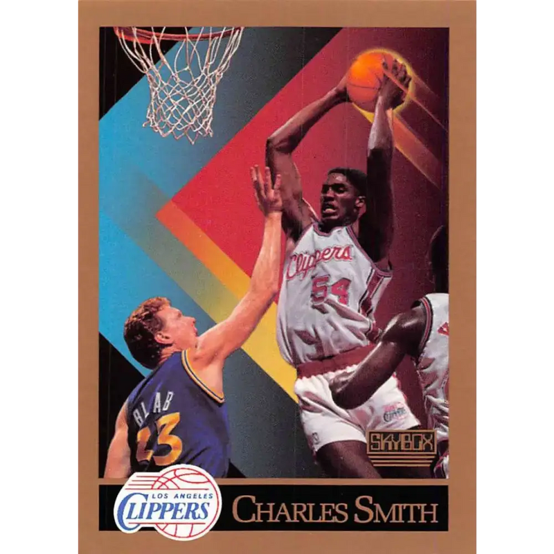 1990-91 SkyBox #132 Charles Smith EX Excellent Los Angeles Clippers Basketball Card - Basketball Card Single