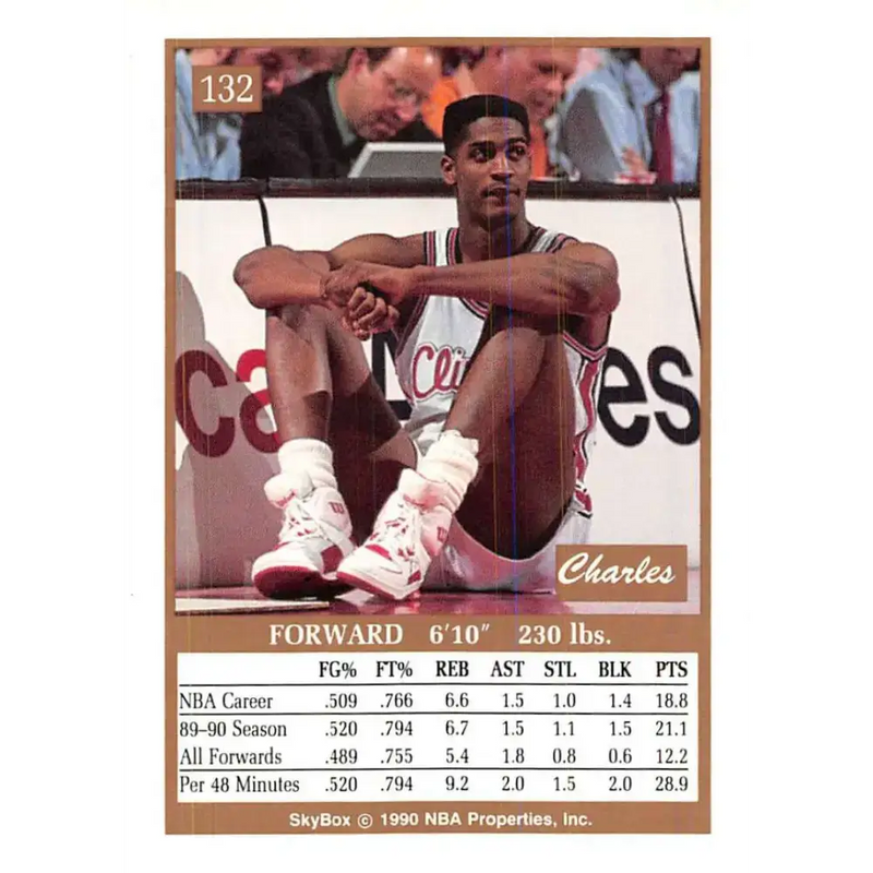 1990-91 SkyBox #132 Charles Smith EX Excellent Los Angeles Clippers Basketball Card - Basketball Card Single