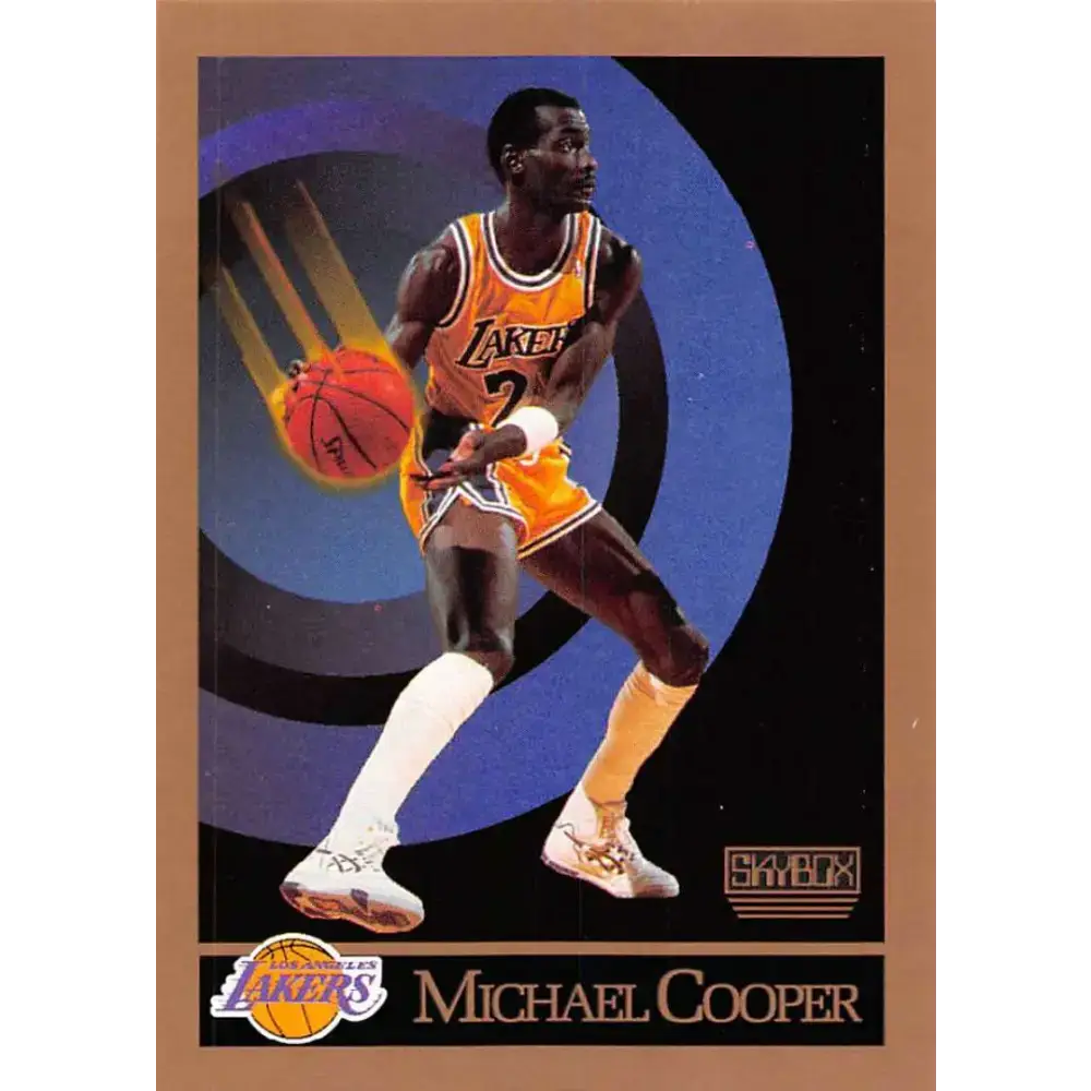 1990-91 SkyBox #134 Michael Cooper EX Excellent SP Los Angeles Lakers Basketball Card - Basketball Card Single