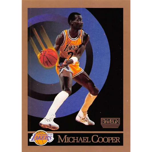 1990-91 SkyBox #134 Michael Cooper EX Excellent SP Los Angeles Lakers Basketball Card