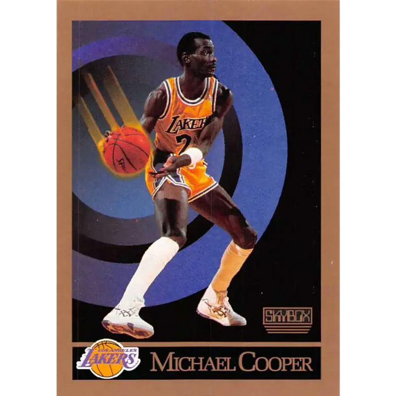 1990-91 SkyBox #134 Michael Cooper EX Excellent SP Los Angeles Lakers Basketball Card - Basketball Card Single