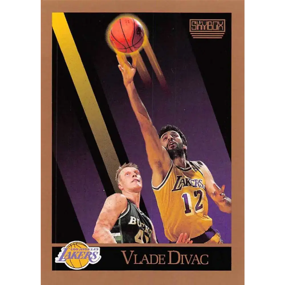 1990-91 SkyBox #135 Vlade Divac EX Excellent RC Rookie Los Angeles Lakers Basketball Card - Basketball Card Single