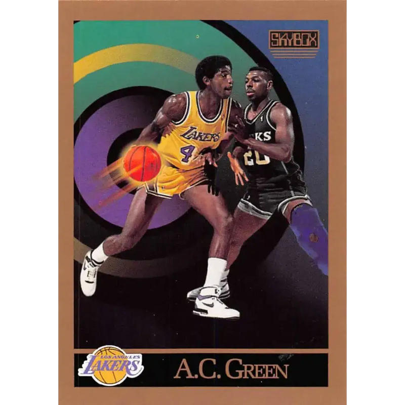 1990-91 SkyBox #137 A.C. Green EX Excellent Los Angeles Lakers Basketball Card - Basketball Card Single