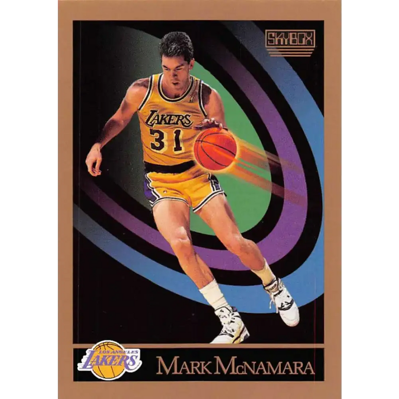 1990-91 SkyBox #139 Mark McNamara EX Excellent SP Los Angeles Lakers Basketball Card - Basketball Card Single