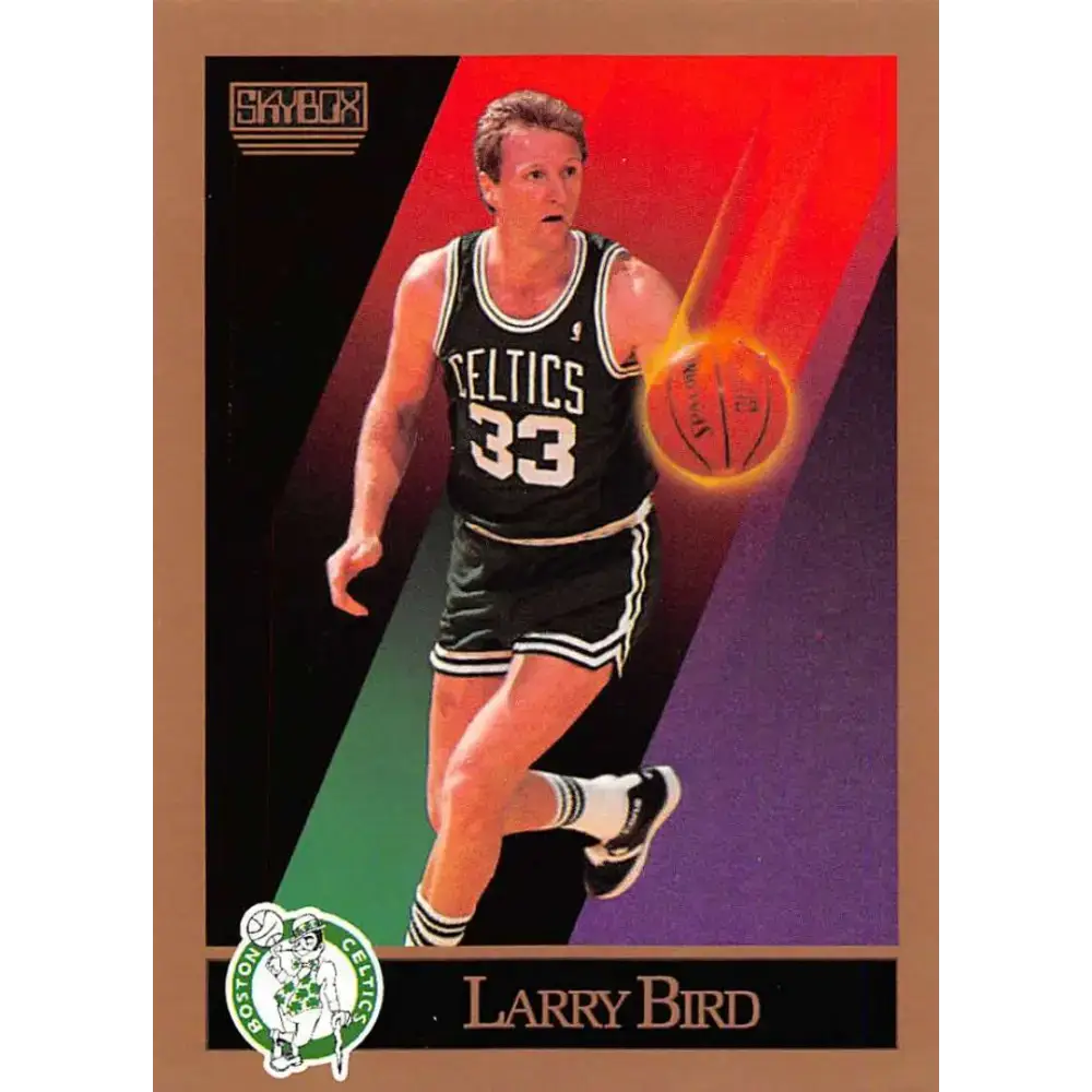 1990-91 SkyBox #14 Larry Bird EX Excellent Boston Celtics Basketball Card - Basketball Card Single