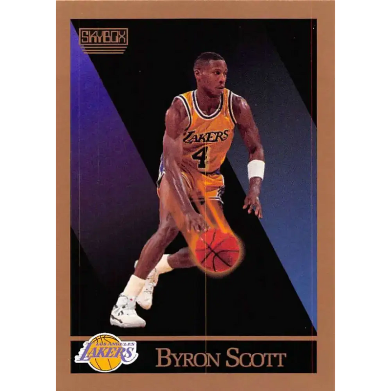 1990-91 SkyBox #140 Byron Scott EX Excellent Los Angeles Lakers Basketball Card - Basketball Card Single