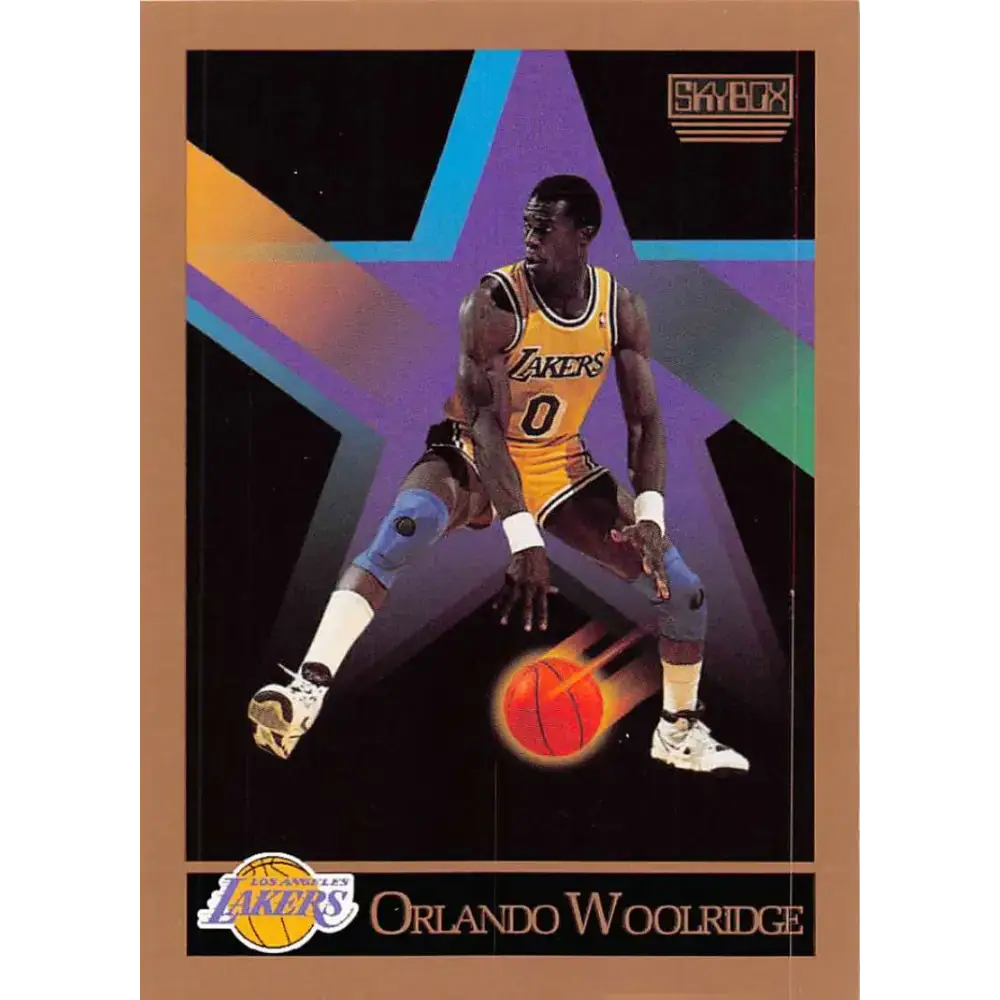 1990-91 SkyBox #142 Orlando Woolridge EX Excellent SP Los Angeles Lakers Basketball Card - Basketball Card Single