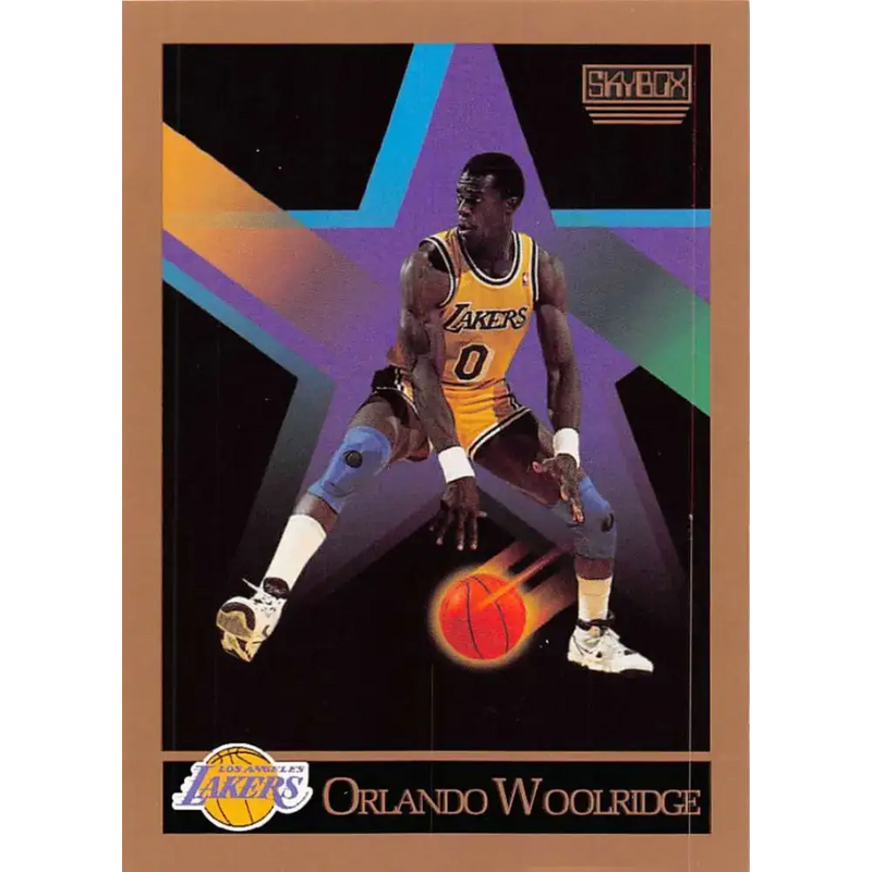 1990-91 SkyBox #142 Orlando Woolridge EX Excellent SP Los Angeles Lakers Basketball Card - Basketball Card Single