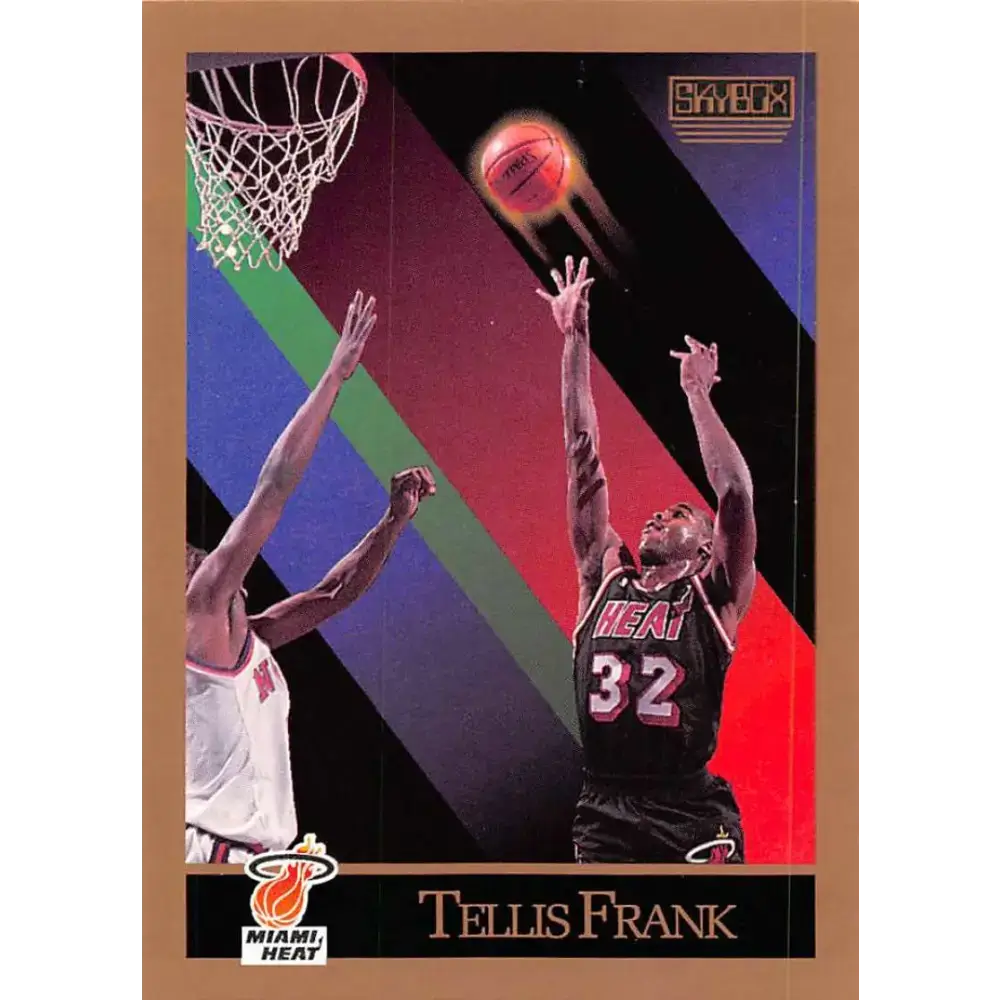 1990-91 SkyBox #147 Tellis Frank EX Excellent SP Miami Heat Basketball Card