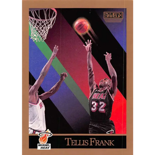 1990-91 SkyBox #147 Tellis Frank EX Excellent SP Miami Heat Basketball Card