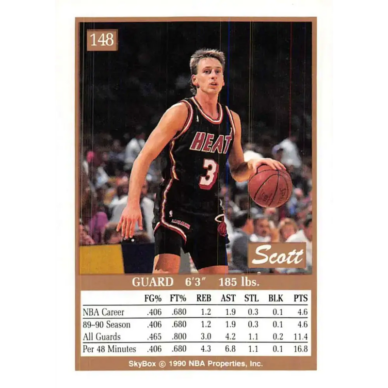 1990-91 SkyBox #148 Scott Haffner EX Excellent SP Miami Heat Basketball Card
