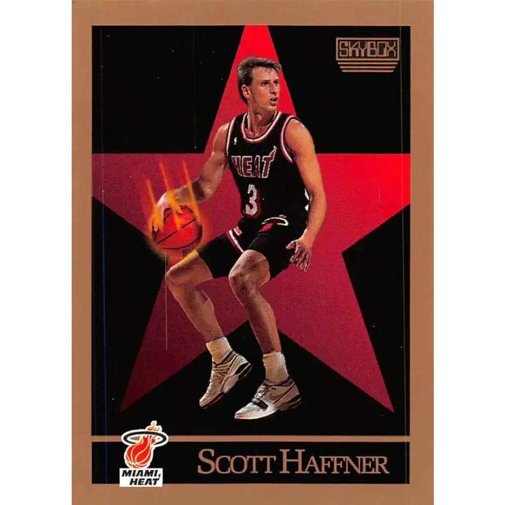 1990-91 SkyBox #148 Scott Haffner EX Excellent SP Miami Heat Basketball Card