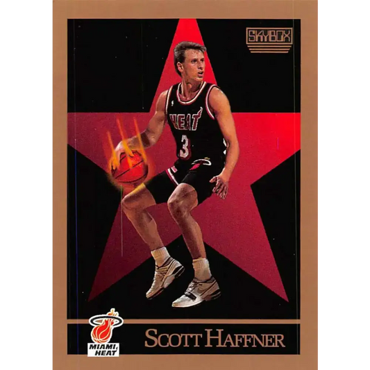 1990-91 SkyBox #148 Scott Haffner EX Excellent SP Miami Heat Basketball Card