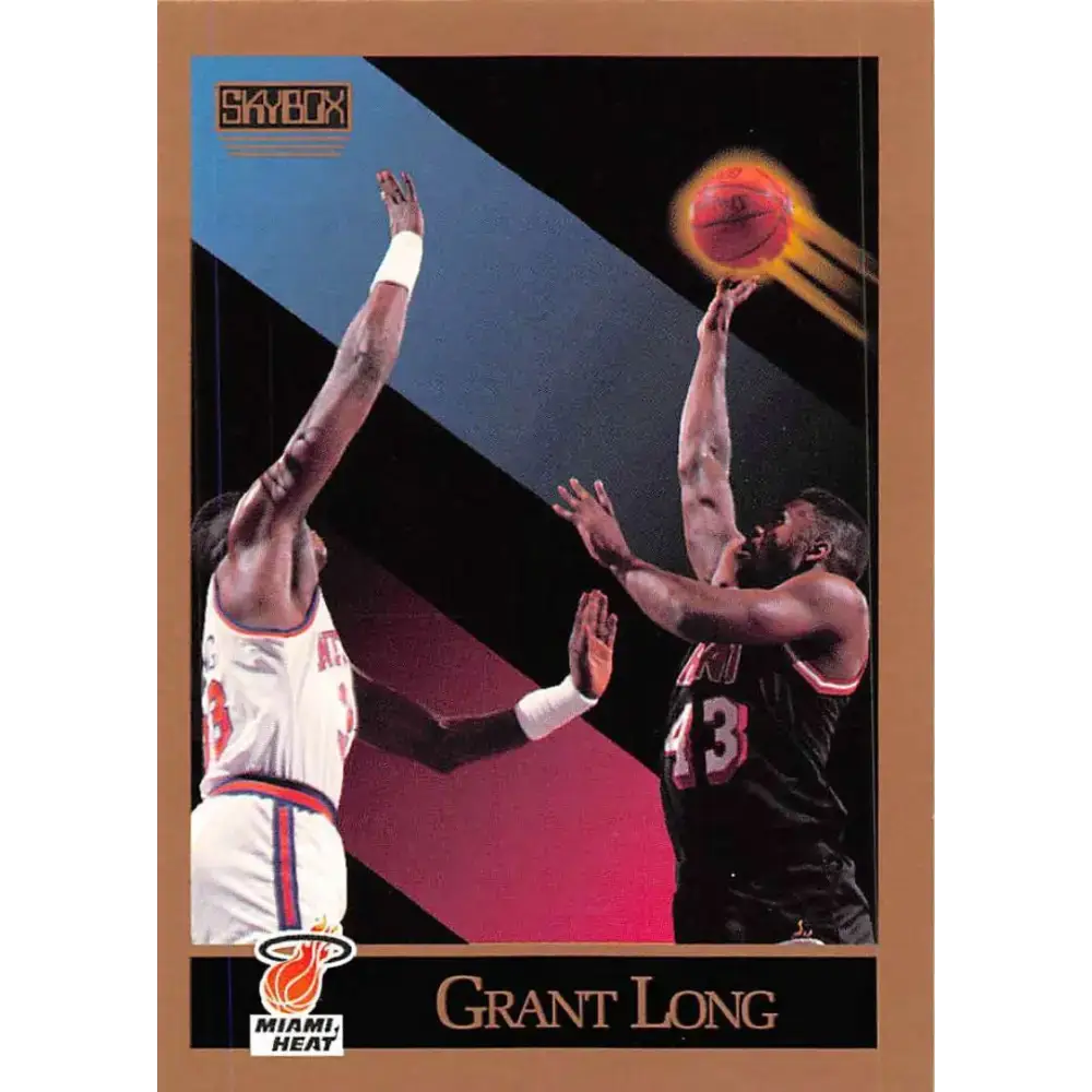 1990-91 SkyBox #149 Grant Long EX Excellent Miami Heat Basketball Card - Basketball Card Single