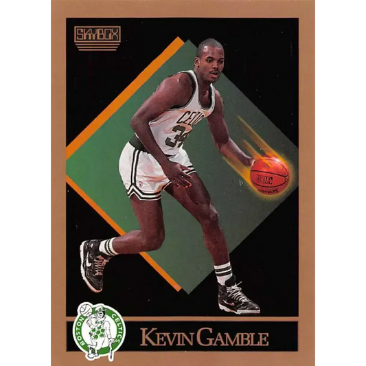 1990-91 SkyBox #15 Kevin Gamble EX Excellent Boston Celtics Basketball Card