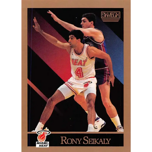 1990-91 SkyBox #151 Rony Seikaly EX Excellent Miami Heat Basketball Card