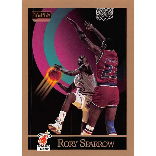 1990-91 SkyBox #152 Rory Sparrow EX Excellent SP Miami Heat Basketball Card