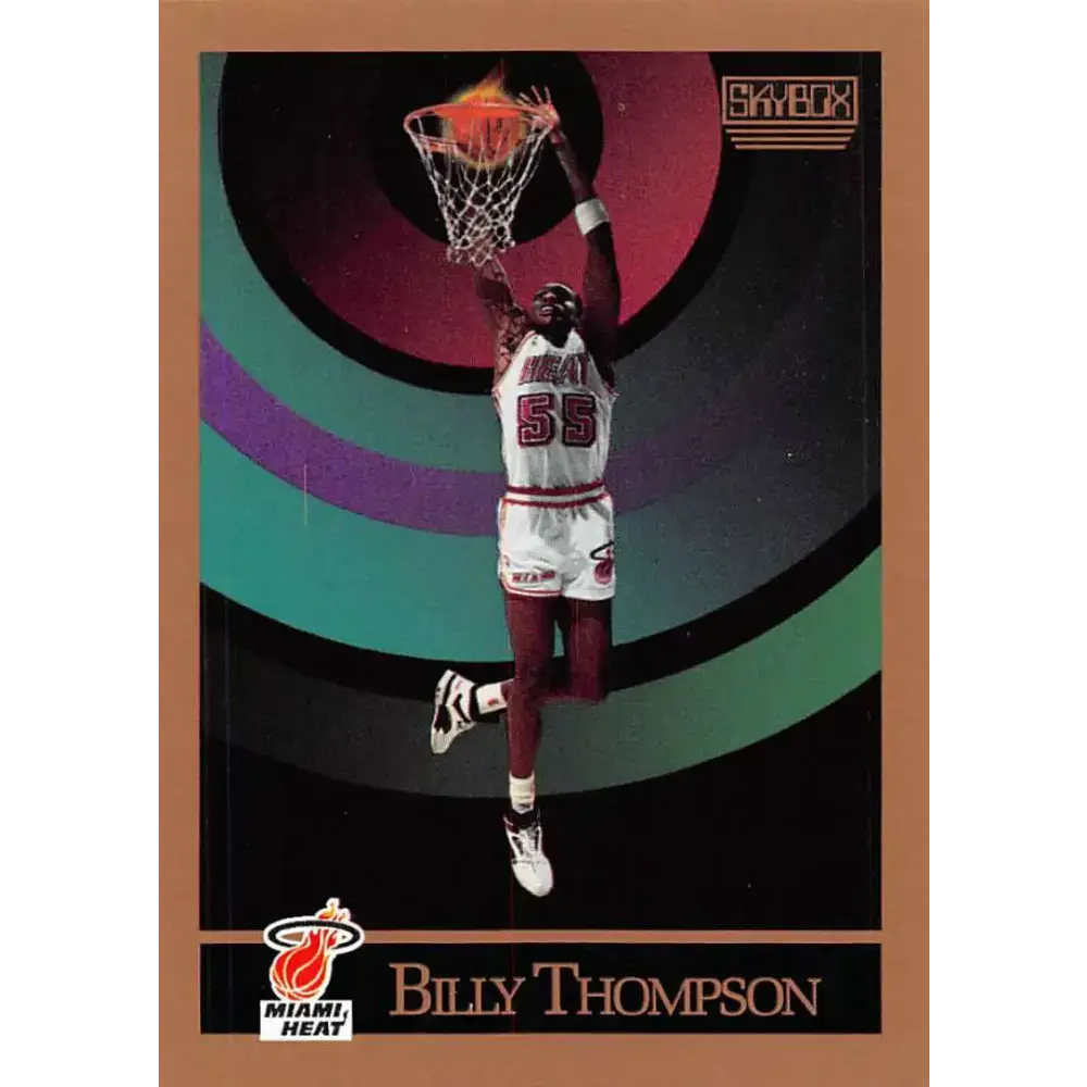 1990-91 SkyBox #154 Billy Thompson EX Excellent Miami Heat Basketball Card - Basketball Card Single