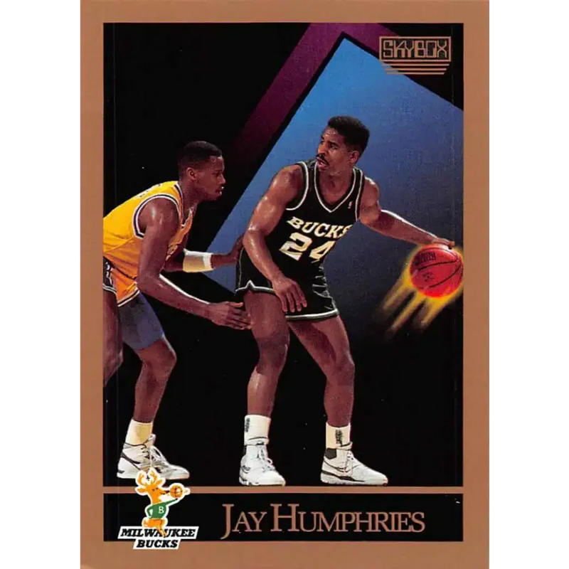 1990-91 SkyBox #158 Jay Humphries EX Excellent Milwaukee Bucks Basketball Card - Basketball Card Single
