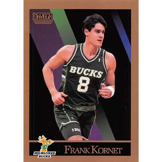 1990-91 SkyBox #159 Frank Kornet EX Excellent Milwaukee Bucks Basketball Card