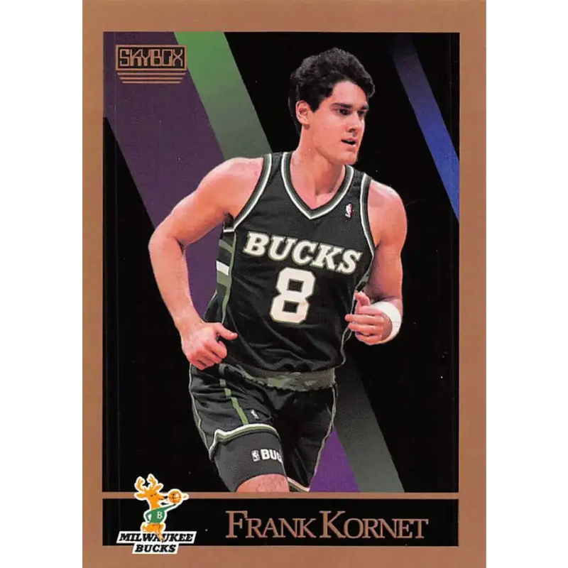 1990-91 SkyBox #159 Frank Kornet EX Excellent Milwaukee Bucks Basketball Card - Basketball Card Single