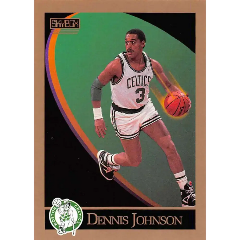 1990-91 SkyBox #16 Dennis Johnson EX Excellent SP Boston Celtics Basketball Card - Basketball Card Single