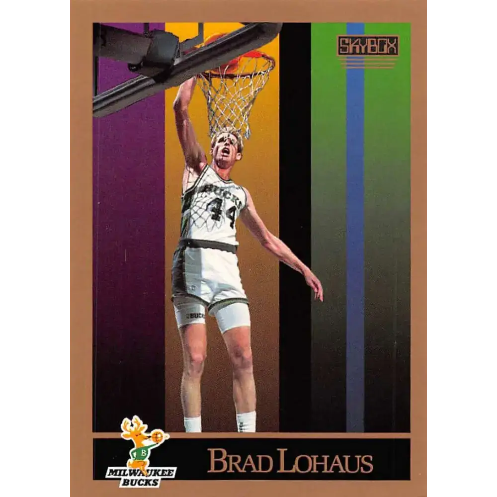 1990-91 SkyBox #161 Brad Lohaus EX Excellent Milwaukee Bucks Basketball Card - Basketball Card Single