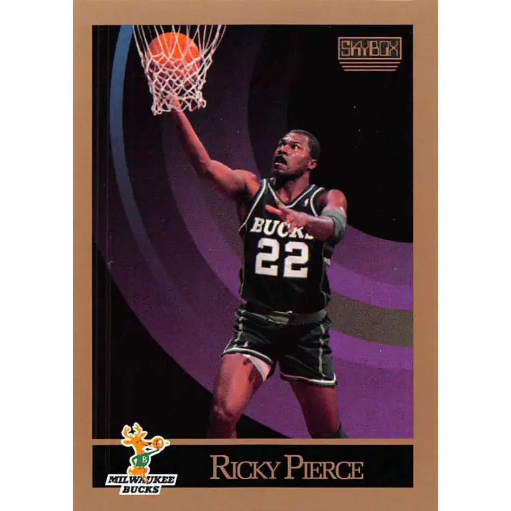 1990-91 SkyBox #162 Ricky Pierce EX Excellent Milwaukee Bucks Basketball Card