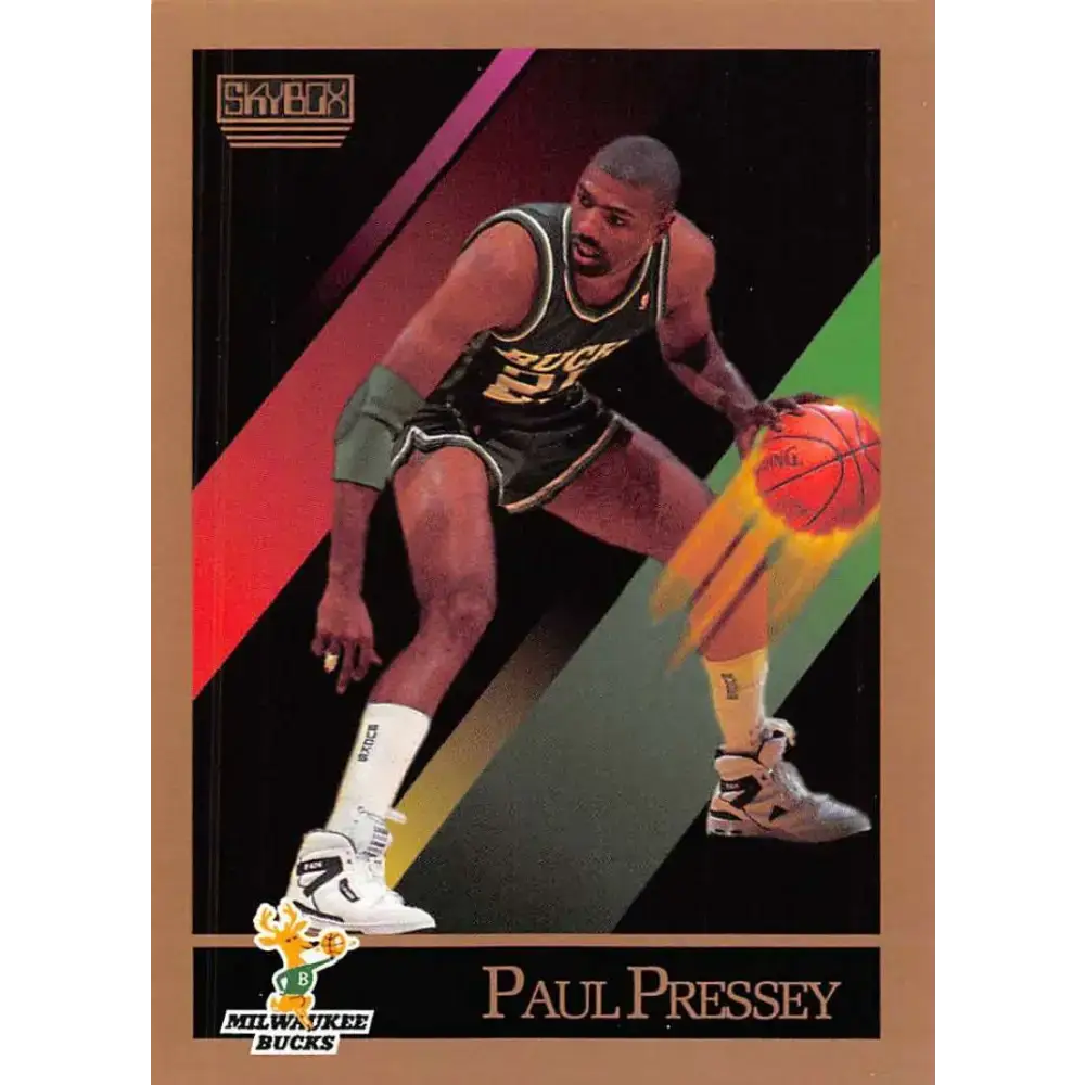 1990-91 SkyBox #163 Paul Pressey EX Excellent SP Milwaukee Bucks Basketball Card - Basketball Card Single