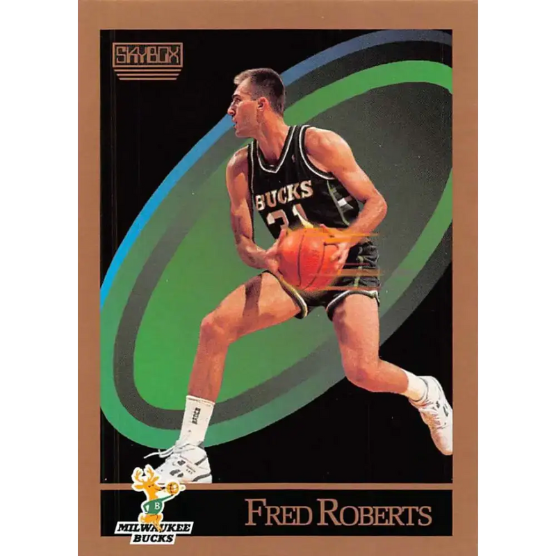 1990-91 SkyBox #164 Fred Roberts EX Excellent Milwaukee Bucks Basketball Card - Basketball Card Single