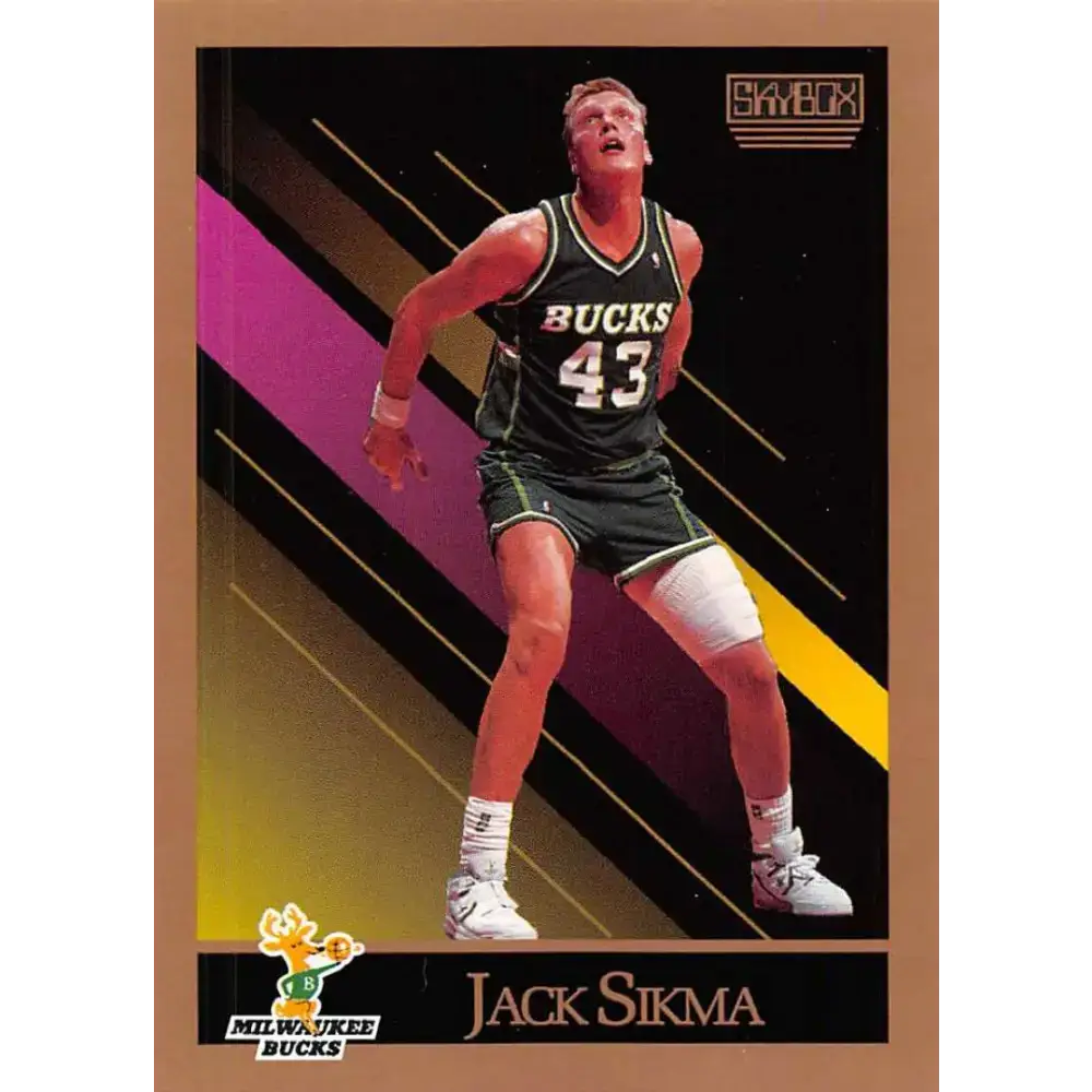 1990-91 SkyBox #166 Jack Sikma EX Excellent Milwaukee Bucks Basketball Card - Basketball Card Single