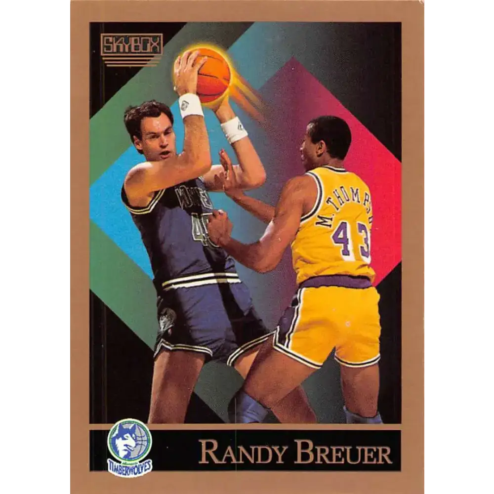 1990-91 SkyBox #167 Randy Breuer EX Excellent Minnesota Timberwolves Basketball Card - Basketball Card Single