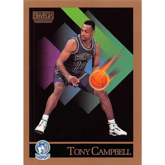 1990-91 SkyBox #168 Tony Campbell EX Excellent Minnesota Timberwolves Basketball Card