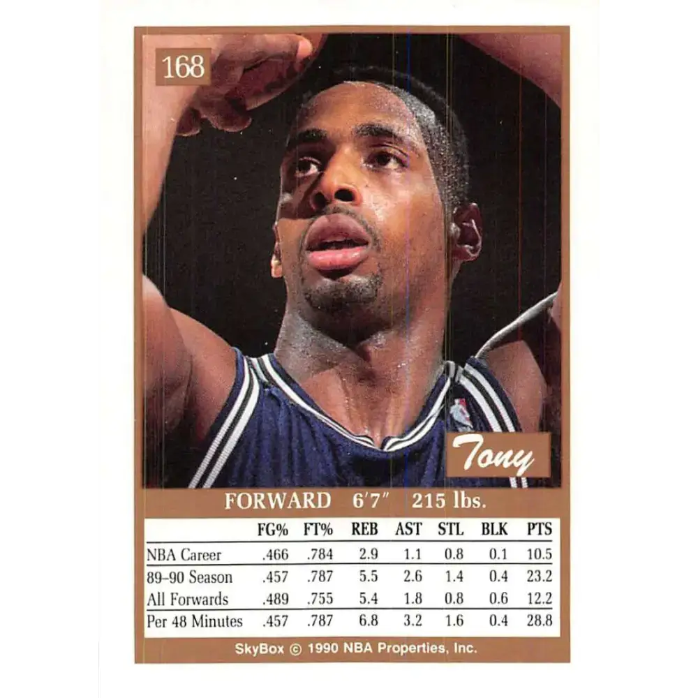 1990-91 SkyBox #168 Tony Campbell EX Excellent Minnesota Timberwolves Basketball Card - Basketball Card Single