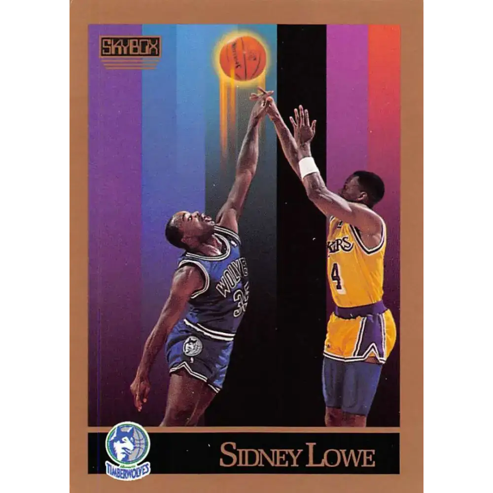 1990-91 SkyBox #170 Sidney Lowe EX Excellent SP Minnesota Timberwolves Basketball Card - Basketball Card Single